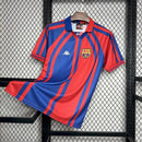 Camisa Barcelona 1998 Home Vermelha e Azul – Versão Retrô