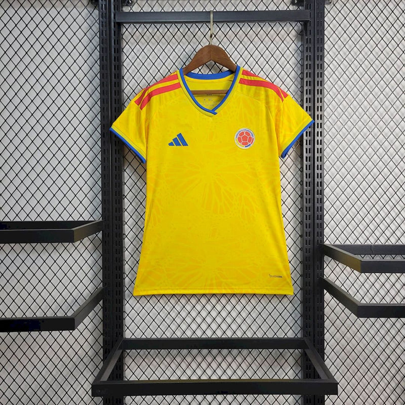 Camisa Colômbia Copa do Mundo 2026 – Versão Torcedora Feminina