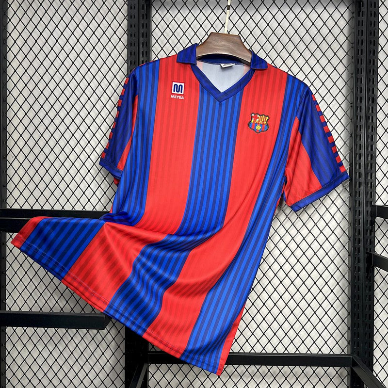 Camisa Barcelona 1991/92 Vermelha e Azul – Versão Retrô