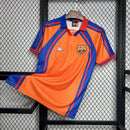 Camisa Barcelona 1998 -Laranja e Azul – Versão Retrô