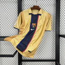 Camisa Barcelona 2001/02  Amarela e Azul – Versão Retrô