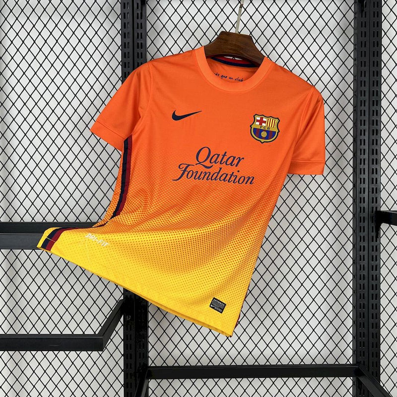 Camisa Barcelona 2012/13 - Laranja e Amarela – Versão Retrô
