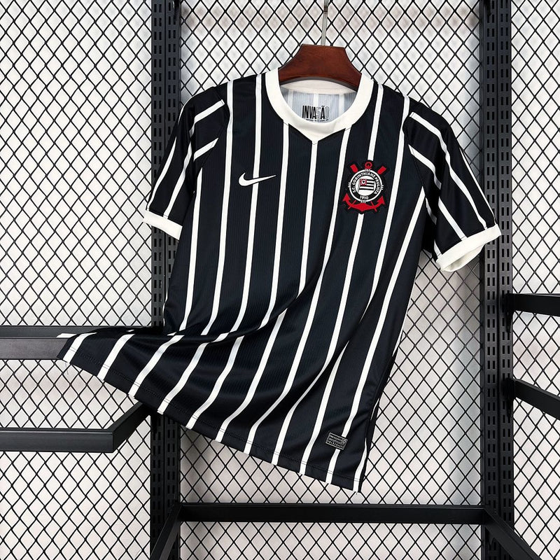 Camisa Corinthians 2026/27 Branco e Preto – Versão Torcedor