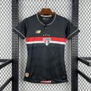 Camisa São Paulo 2025/26 Preta – Versão Jogadora Feminina