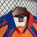 Camisa Barcelona 1998 -Laranja e Azul – Versão Retrô