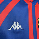 Camisa Barcelona 1998 Home Vermelha e Azul – Versão Retrô