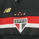 Camisa São Paulo 2025/26 Preta – Versão Jogadora Feminina