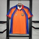 Camisa Barcelona 1998 -Laranja e Azul – Versão Retrô
