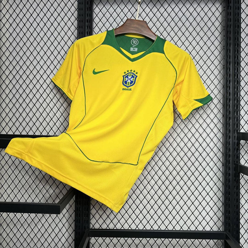 Camisa Brasil I 2004 Amarela – Versão Retrô