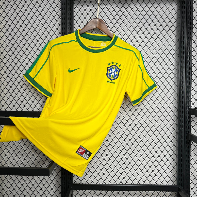 Camisa Brasil I 1998 Amarela – Versão Retrô
