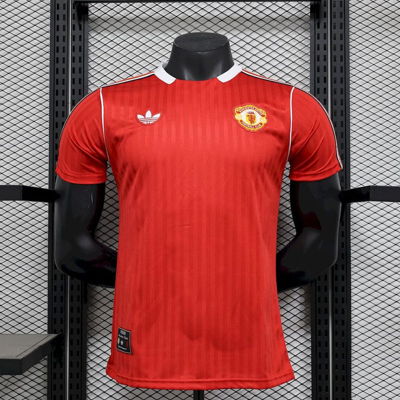 Camisa Manchester United 2025/26 Terrace Icons Vermelha – Versão Jogador