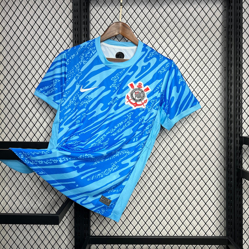 Camisa Corinthians 2024/25 Goleiro Azul – Versão Torcedor