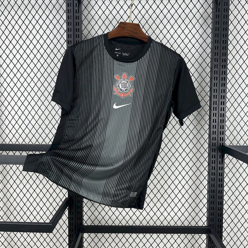 Camisa Corinthians 2025/26 Goleiro Preta – Versão Torcedor