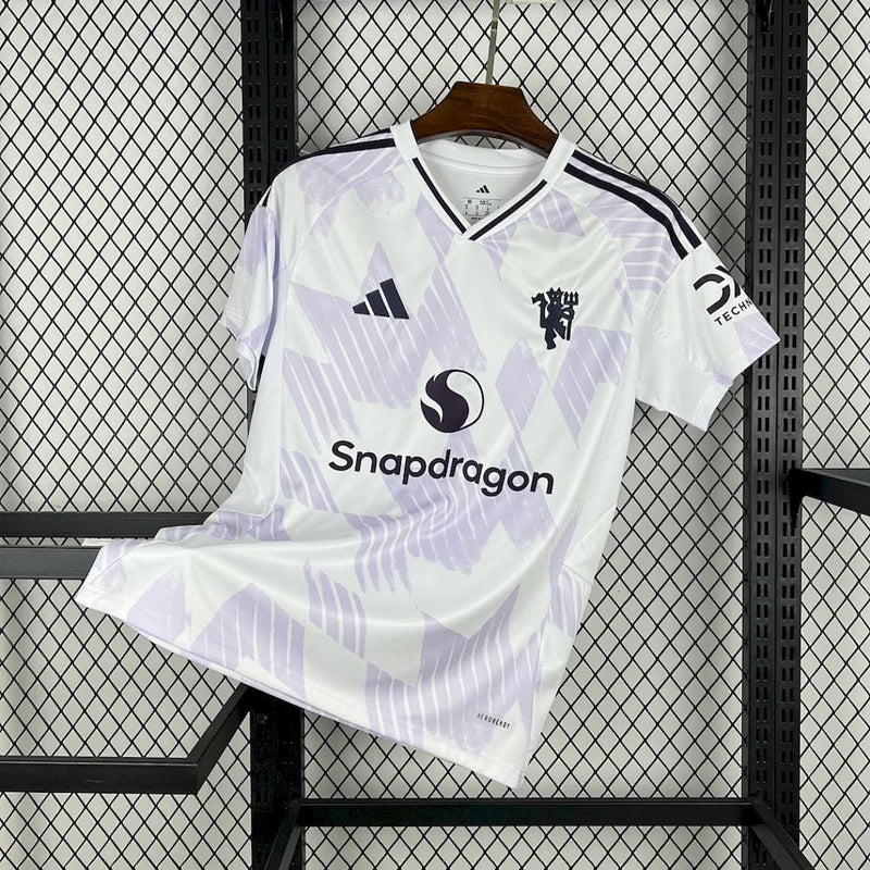 Camisa Manchester United 2025/26 Away Branca – Versão Torcedor