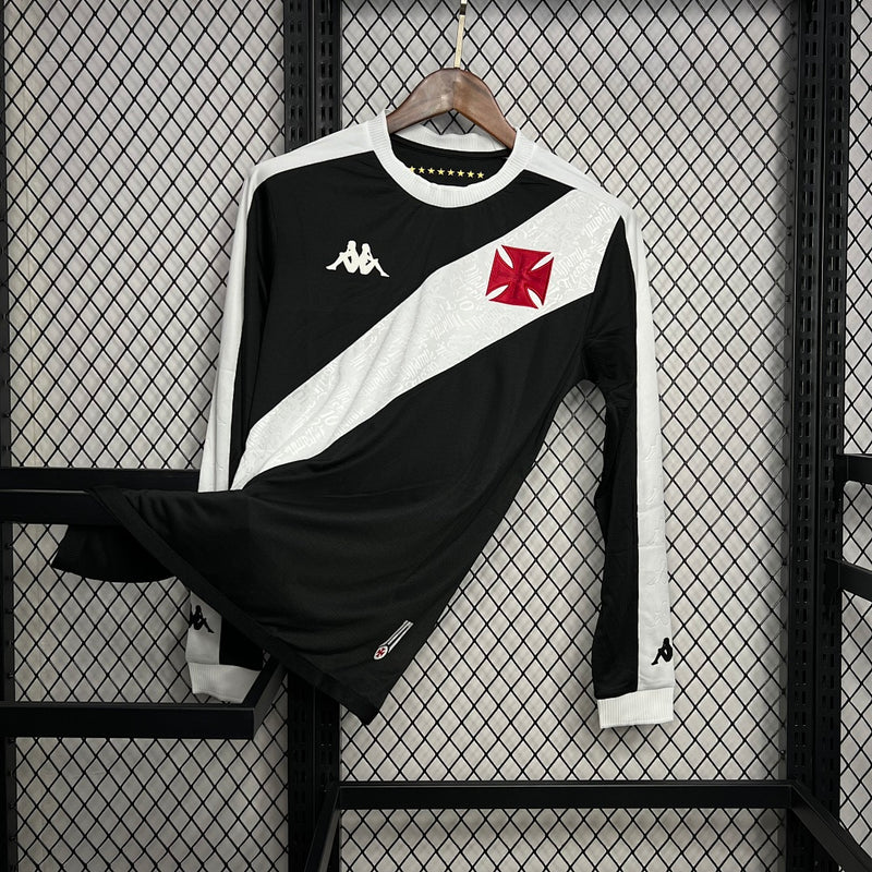 Camisa Vasco da Gama 2024/25 Preta Manga Longa – Versão Torcedor