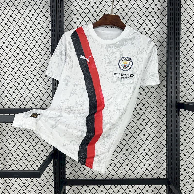 Camisa Manchester City 2025/26 Away Branca – Versão Torcedor