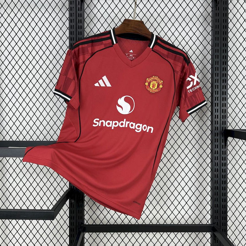 Camisa Manchester United 2025/26 Home Vermelha – Versão Torcedor