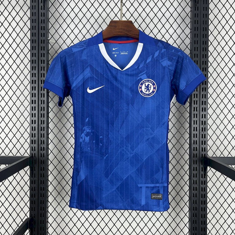 Camisa Chelsea 2025/26  Azul Feminina – Versão Torcedora
