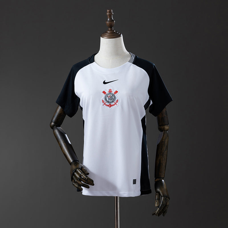Camisa Corinthians 2025/26 Home Feminina – Versão Torcedora