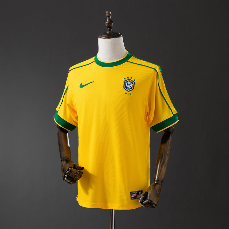 Camisa Brasil I 1998 Amarela – Versão Retrô