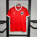 Camisa Áustria Euro 2024/25 Home Vermelha – Versão Torcedor