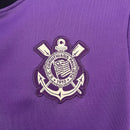 Camisa Corinthians 2025/26 Pré-Jogo Treino Roxa Feminina – Versão Torcedora