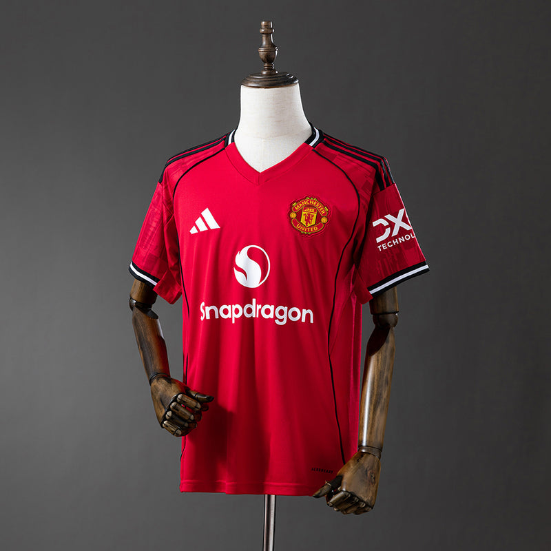 Camisa Manchester United 2025/26 Home Vermelha – Versão Torcedor