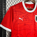 Camisa Áustria Euro 2024/25 Home Vermelha – Versão Torcedor