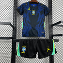 Conjunto Infantil Brasil 2026/27 Azul – Versão Torcedor