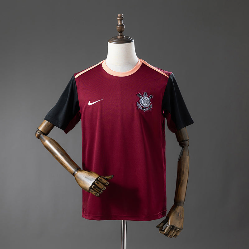 Camisa Corinthians 2026/27 Pré-Jogo Vinho – Versão Torcedor