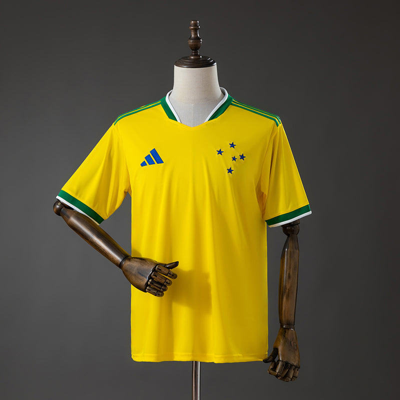 Camisa Cruzeiro 2026/27 Edição Brasil Amarela – Versão Torcedor