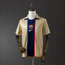 Camisa Barcelona 2001/02  Amarela e Azul – Versão Retrô