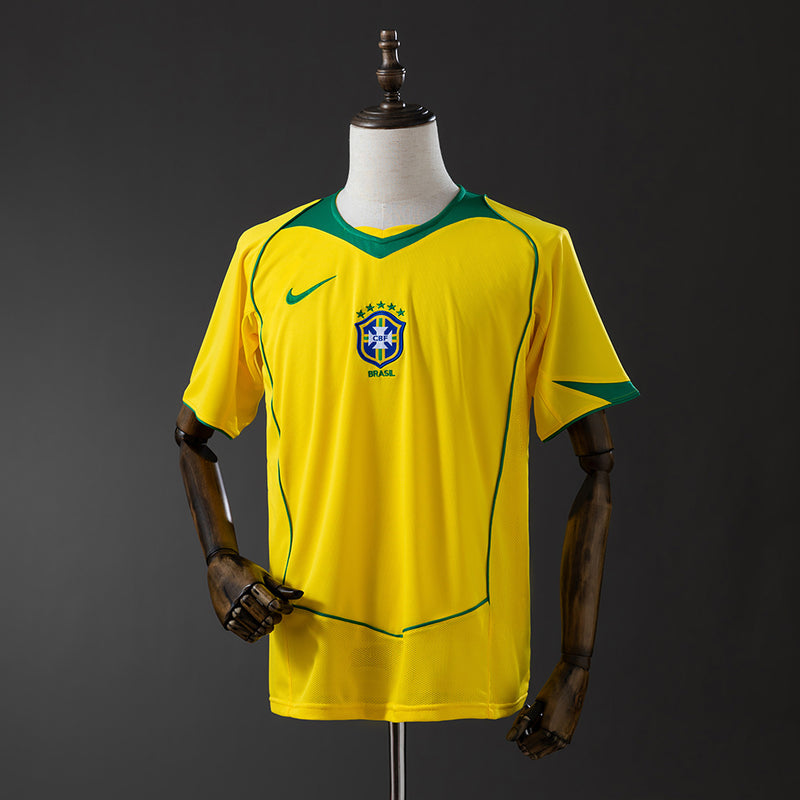 Camisa Brasil I 2004 Amarela – Versão Retrô