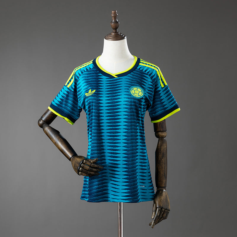 Camisa Colômbia Copa do Mundo 2026 – Versão Torcedora Feminina