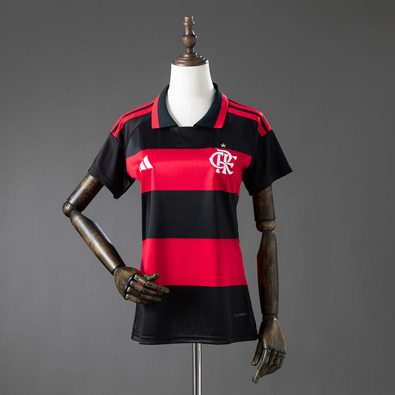 Camisa Flamengo 2026/27 Vermelha e Preta – Versão Torcedora Feminina