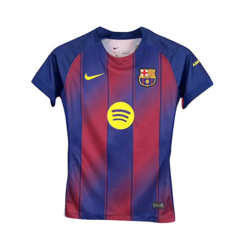 Camisa Feminina Barcelona 25/26 Vermelho e Azul – Versão Torcedora