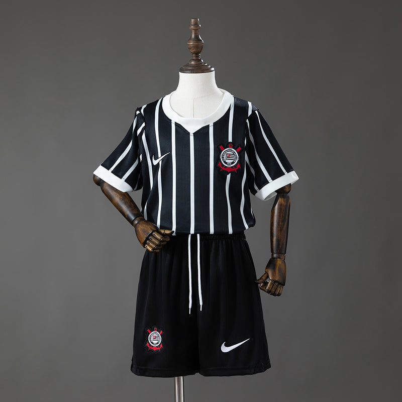 Conjunto Infantil Corinthians 2026/27 Away – Versão Torcedor