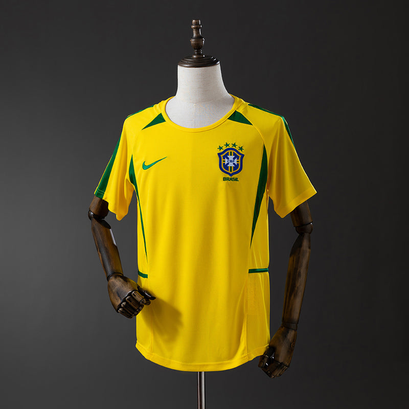 Camisa Brasil I 2002 Amarela – Versão Retrô