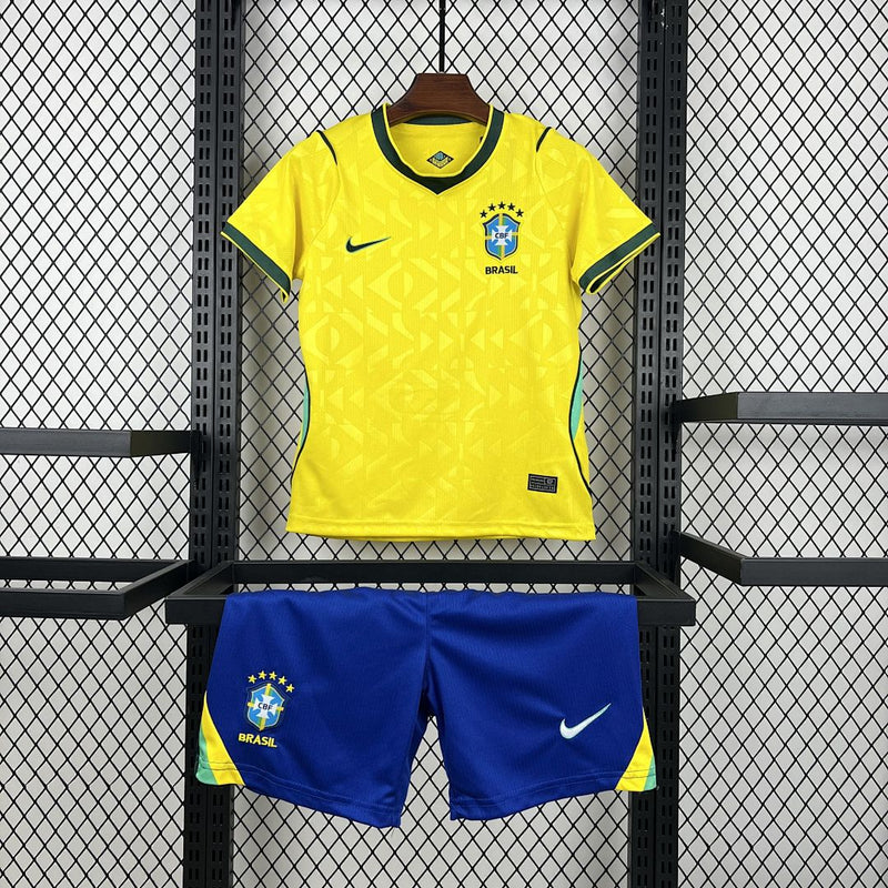 Conjunto Infantil Brasil 2026/27 – Home