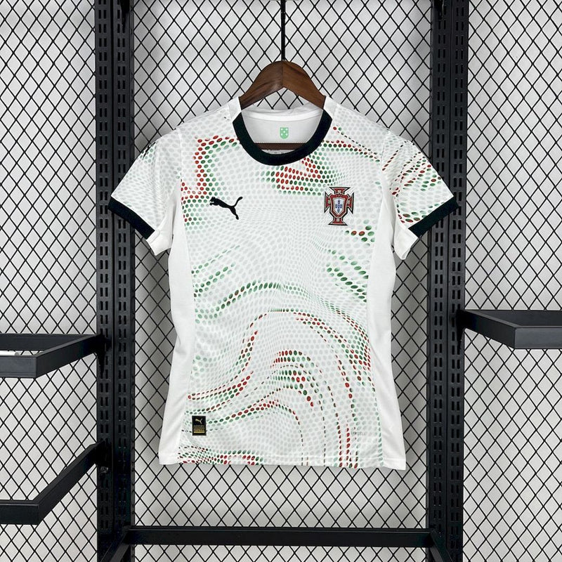 Camisa Feminina Portugal 25/26 Branca – Versão Torcedora