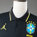 Camisa Polo Brasil 2026 Preta – Versão Torcedor