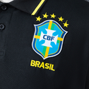 Camisa Polo Brasil 2026 Preta – Versão Torcedor