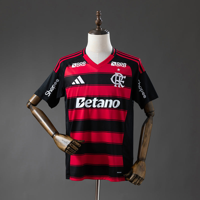 Camisa Flamengo 25/26 Vermelho e Preto – Versão Torcedor