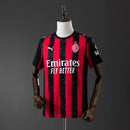 Camisa Milan 25/26 Vermelho e Preto – Versão Torcedor