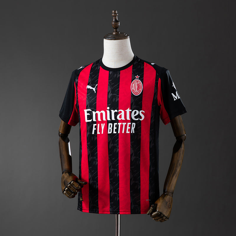 Camisa Milan 25/26 Vermelho e Preto – Versão Torcedor