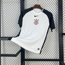 Camisa Corinthians 25/26 Branco e Preto – Versão Torcedor