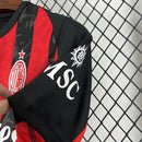 Camisa Milan 25/26 Vermelho e Preto – Versão Torcedor