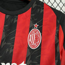 Camisa Milan 25/26 Vermelho e Preto – Versão Torcedor