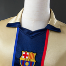 Camisa Barcelona 2001/02  Amarela e Azul – Versão Retrô