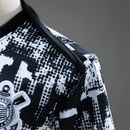 Camisa Corinthians 2025/26 Pré-Jogo Preto e Branco – Versão Torcedor